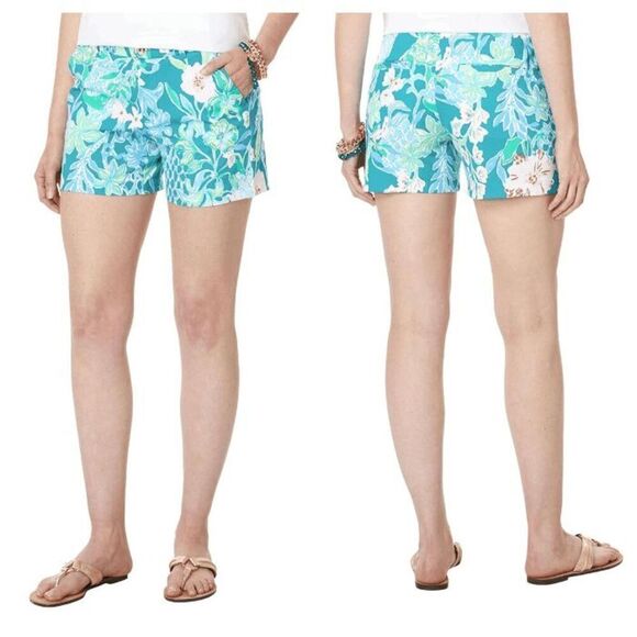 💚🌴 LILLY PULITZER 5" Callahan Mid Rise Stretch Short with Pockets SIZE 2 NWT - Picture 15 of 16